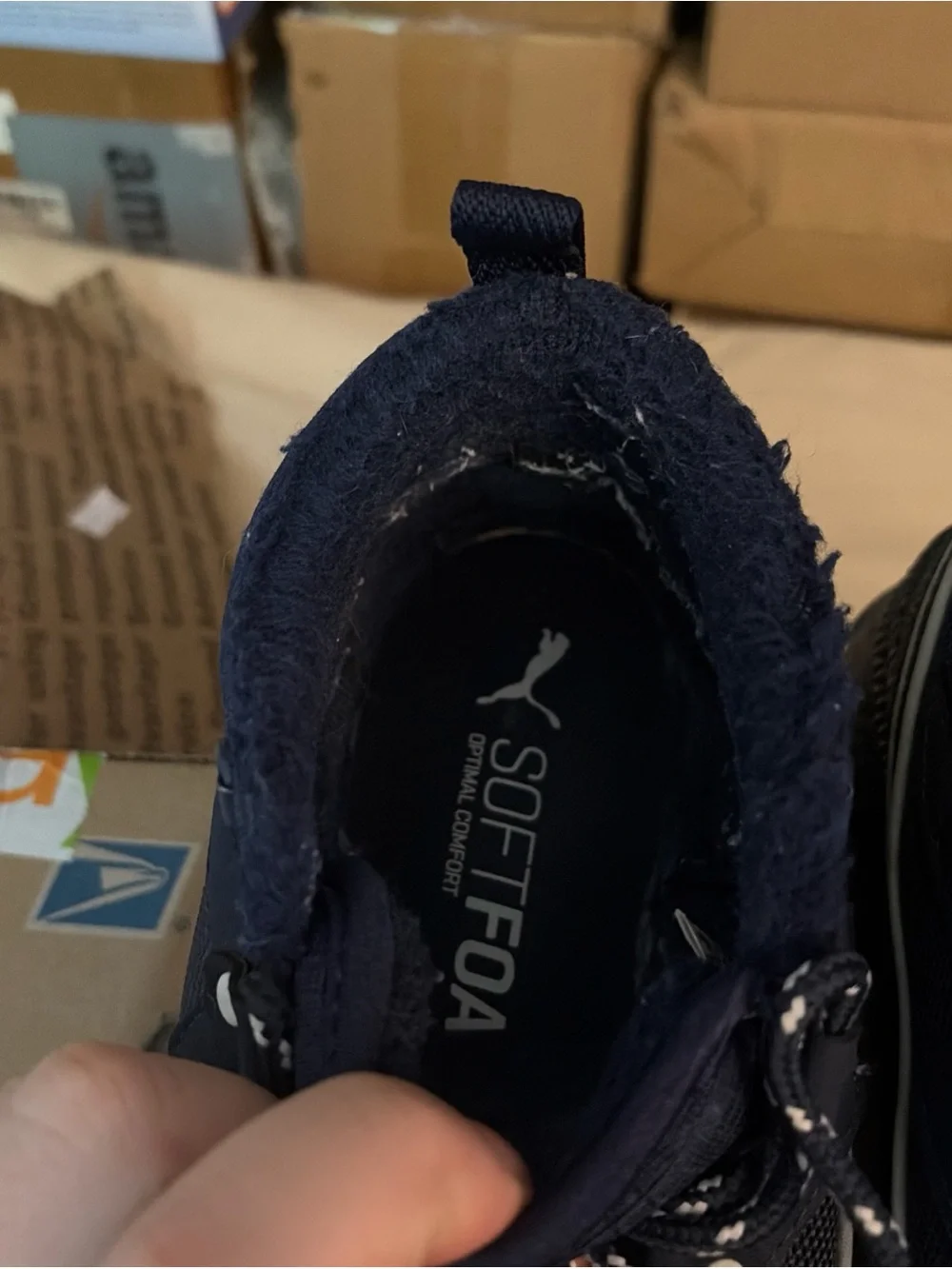Puma Pacer Next SB WTR Women's Size 10 Navy Blue Winter Sneaker Boots 366936-06